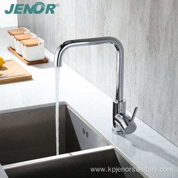 Modern Supporing Chrome Square Tube Faucet For Kitchen